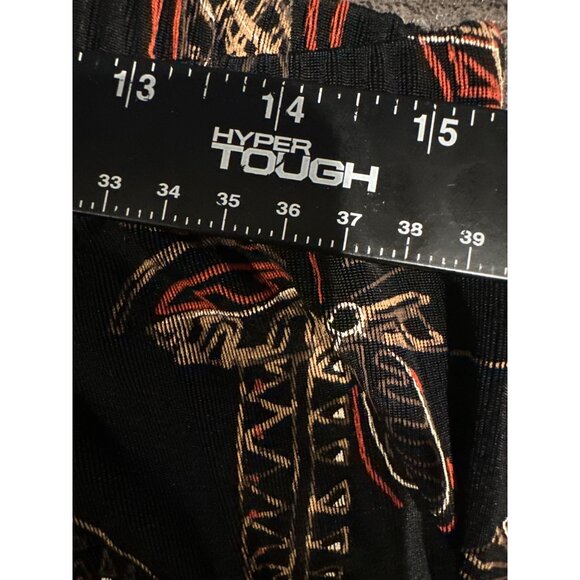 Chico’s Travelers Black Capri Pants Wide Leg Women’s Size 2 Y2K Aztec Fall cozy - Picture 8 of 8